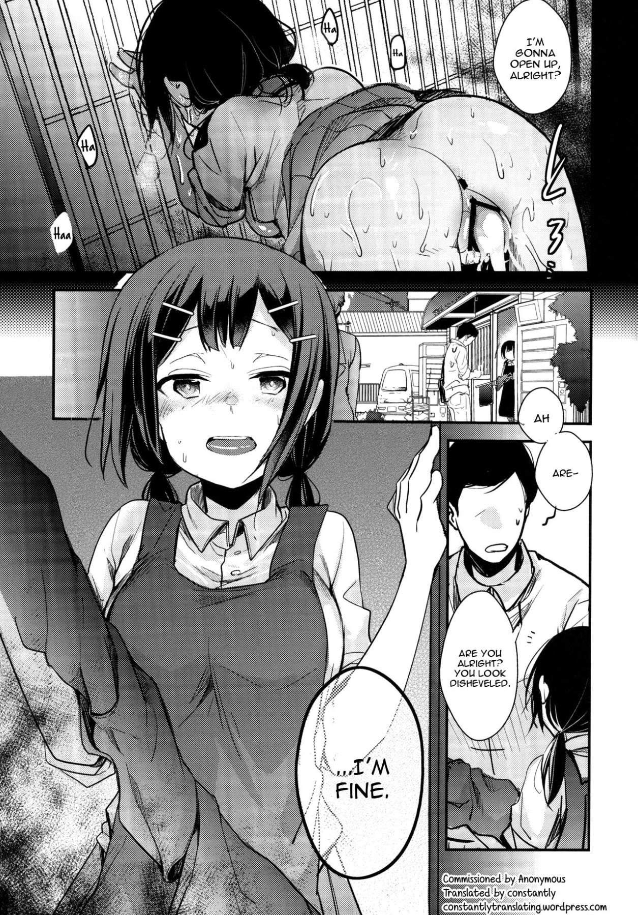 Hentai Manga Comic-A Story About Fucking a Delicious Looking Woman Right In Front Of Work - Restaurant Edition-Read-32